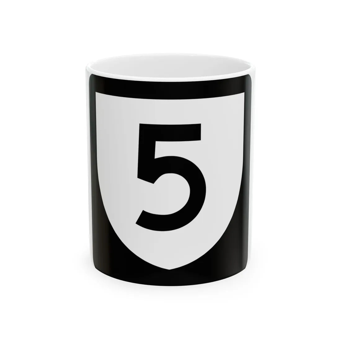 PR urban primary 5 (Puerto Rico) (Road Sign) White Coffee Mug 11oz - Go Mug Yourself