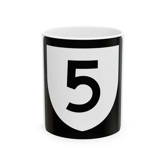 PR urban primary 5 (Puerto Rico) (Road Sign) White Coffee Mug 11oz - Go Mug Yourself