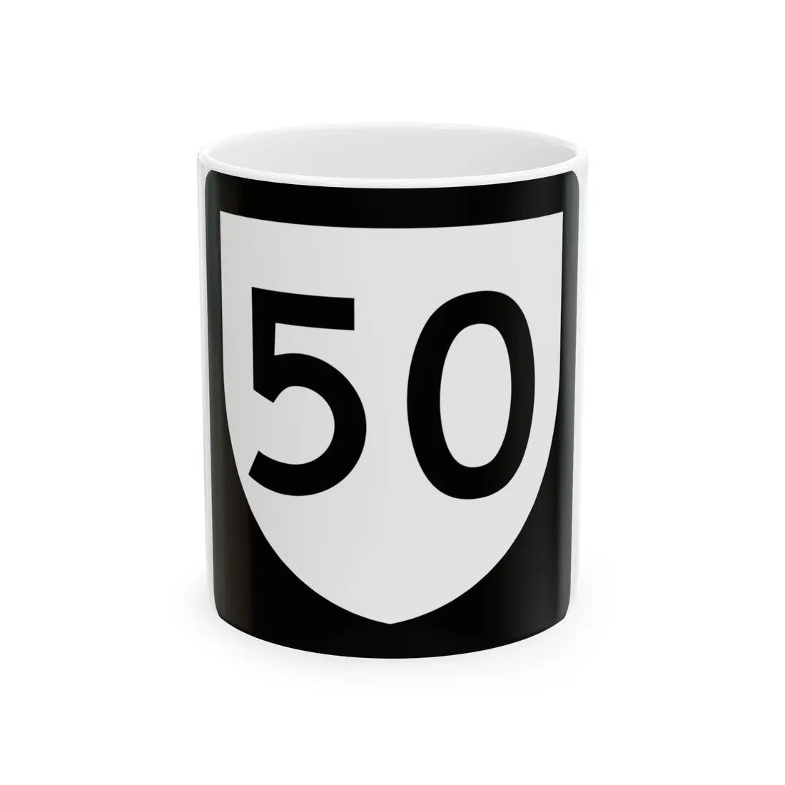 PR urban primary 50 (Puerto Rico) (Road Sign) White Coffee Mug 11oz - Go Mug Yourself