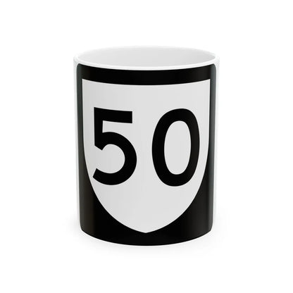 PR urban primary 50 (Puerto Rico) (Road Sign) White Coffee Mug 11oz - Go Mug Yourself