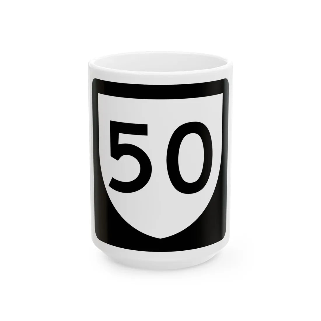 PR urban primary 50 (Puerto Rico) (Road Sign) White Coffee Mug 15oz - Go Mug Yourself