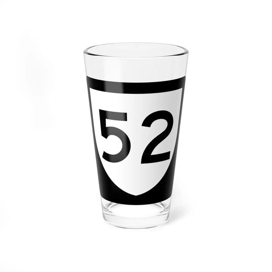 PR urban primary 52 (Puerto Rico) (Road Sign) Pint Glass 16oz 16oz - Go Mug Yourself