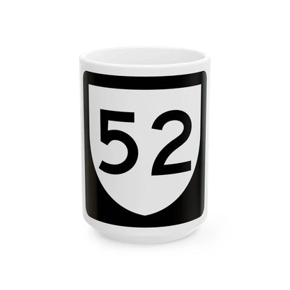 PR urban primary 52 (Puerto Rico) (Road Sign) White Coffee Mug 15oz - Go Mug Yourself