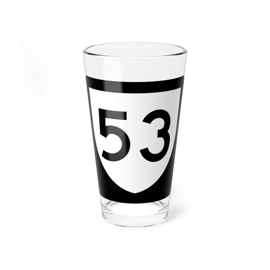 PR urban primary 53 (Puerto Rico) (Road Sign) Pint Glass 16oz 16oz - Go Mug Yourself