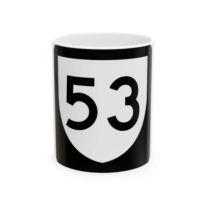PR urban primary 53 (Puerto Rico) (Road Sign) White Coffee Mug 11oz - Go Mug Yourself