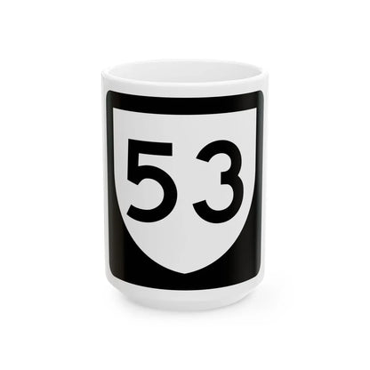 PR urban primary 53 (Puerto Rico) (Road Sign) White Coffee Mug 15oz - Go Mug Yourself