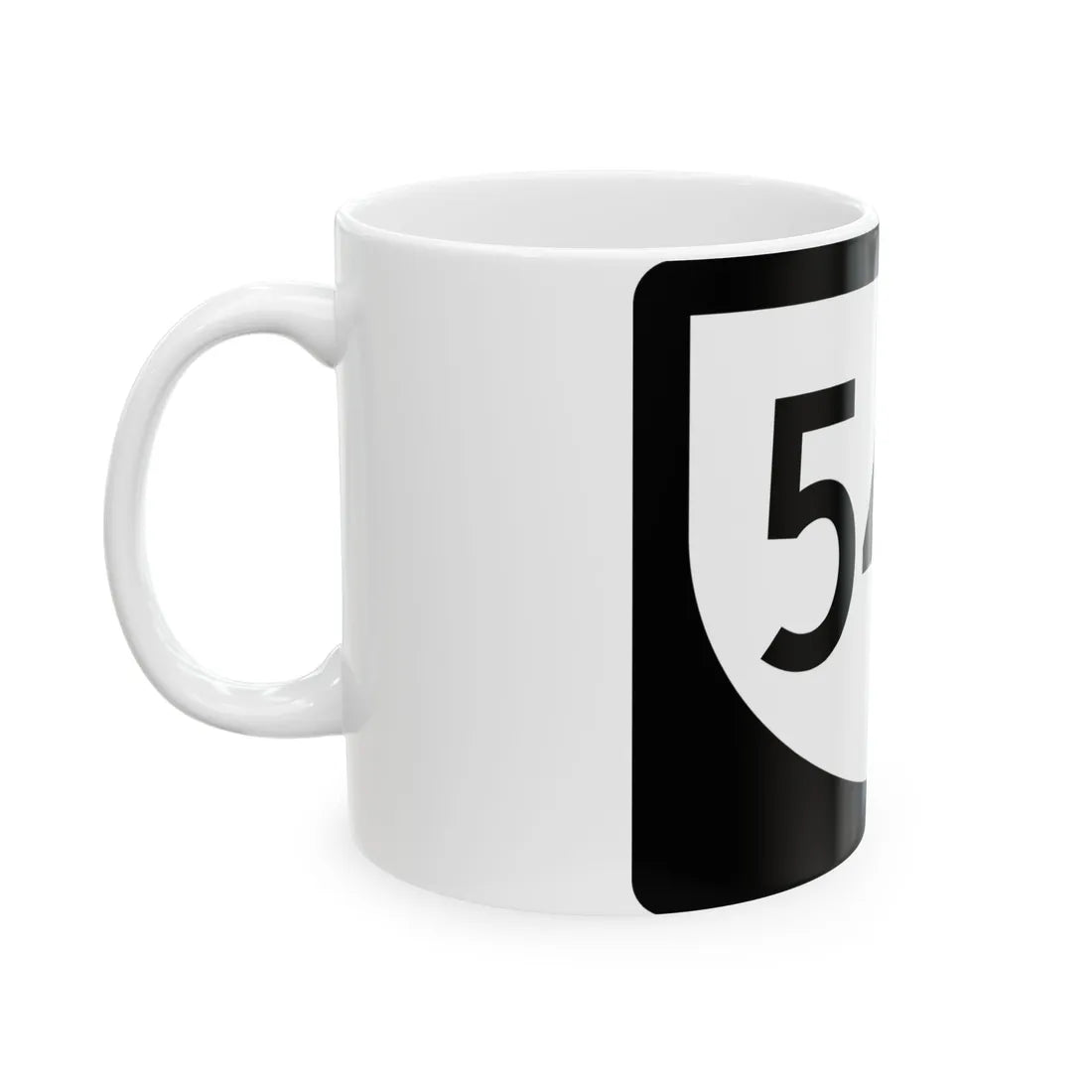 PR urban primary 54R (Puerto Rico) (Road Sign) White Coffee Mug - Go Mug Yourself