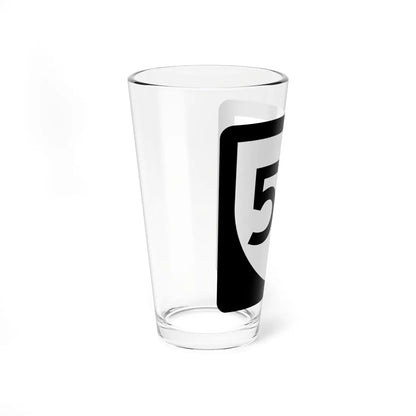 PR urban primary 55 (Puerto Rico) (Road Sign) Pint Glass 16oz - Go Mug Yourself