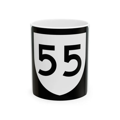 PR urban primary 55 (Puerto Rico) (Road Sign) White Coffee Mug 11oz - Go Mug Yourself