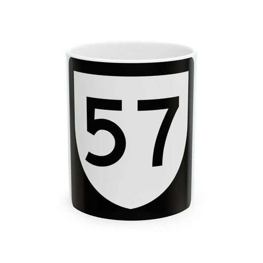 PR urban primary 57 (Puerto Rico) (Road Sign) White Coffee Mug 11oz - Go Mug Yourself