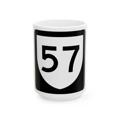 PR urban primary 57 (Puerto Rico) (Road Sign) White Coffee Mug 15oz - Go Mug Yourself