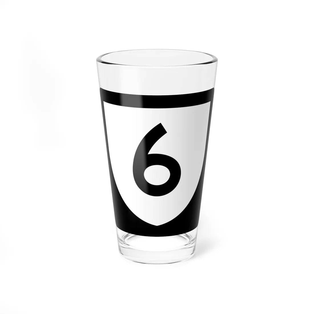 PR urban primary 6 (Puerto Rico) (Road Sign) Pint Glass 16oz 16oz - Go Mug Yourself