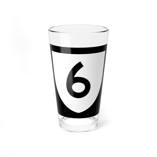 PR urban primary 6 (Puerto Rico) (Road Sign) Pint Glass 16oz 16oz - Go Mug Yourself