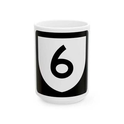 PR urban primary 6 (Puerto Rico) (Road Sign) White Coffee Mug 15oz - Go Mug Yourself