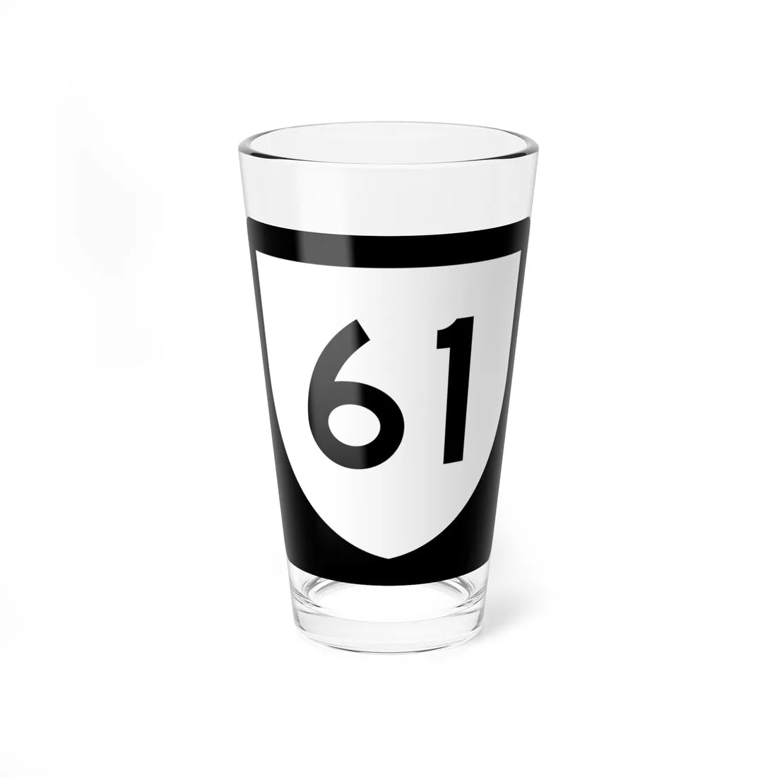 PR urban primary 61 (Puerto Rico) (Road Sign) Pint Glass 16oz 16oz - Go Mug Yourself