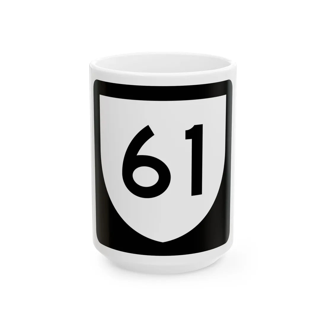 PR urban primary 61 (Puerto Rico) (Road Sign) White Coffee Mug 15oz - Go Mug Yourself