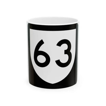 PR urban primary 63 (Puerto Rico) (Road Sign) White Coffee Mug 11oz - Go Mug Yourself
