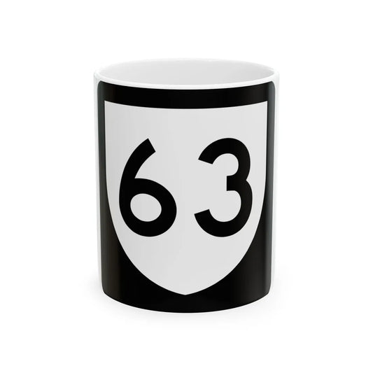 PR urban primary 63 (Puerto Rico) (Road Sign) White Coffee Mug 11oz - Go Mug Yourself