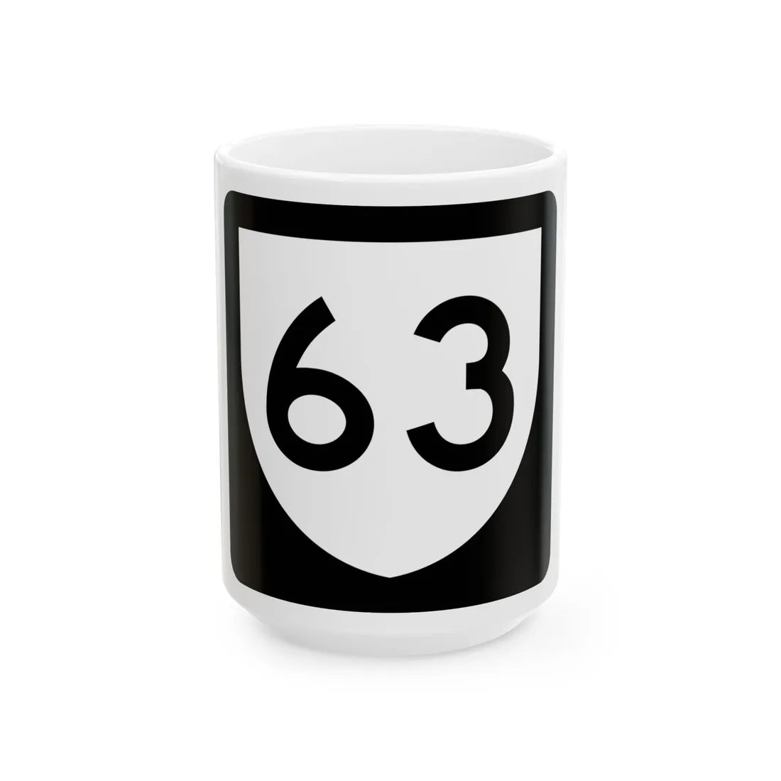 PR urban primary 63 (Puerto Rico) (Road Sign) White Coffee Mug 15oz - Go Mug Yourself