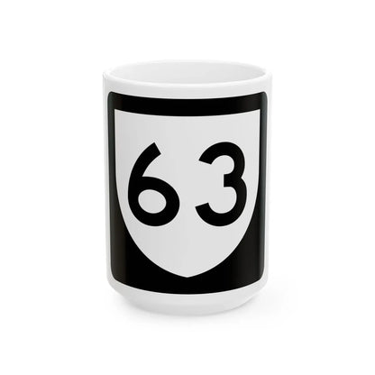 PR urban primary 63 (Puerto Rico) (Road Sign) White Coffee Mug 15oz - Go Mug Yourself