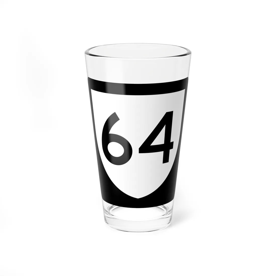 PR urban primary 64 (Puerto Rico) (Road Sign) Pint Glass 16oz 16oz - Go Mug Yourself