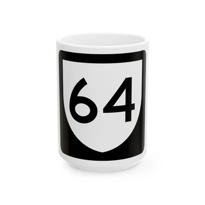 PR urban primary 64 (Puerto Rico) (Road Sign) White Coffee Mug 15oz - Go Mug Yourself
