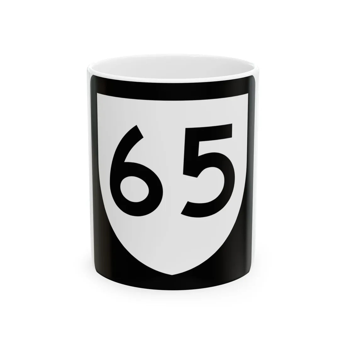 PR urban primary 65 (Puerto Rico) (Road Sign) White Coffee Mug 11oz - Go Mug Yourself