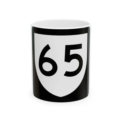 PR urban primary 65 (Puerto Rico) (Road Sign) White Coffee Mug 11oz - Go Mug Yourself