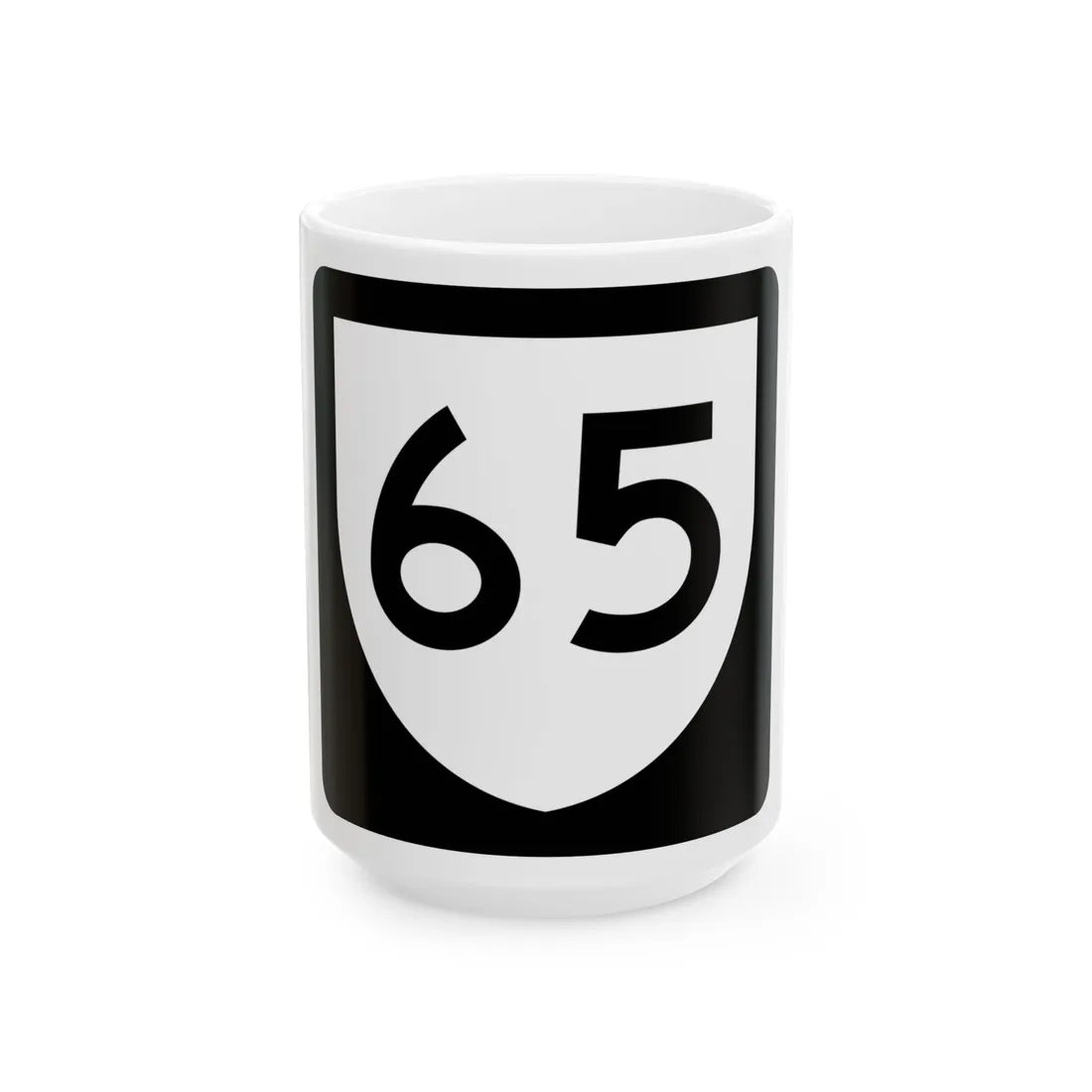 PR urban primary 65 (Puerto Rico) (Road Sign) White Coffee Mug 15oz - Go Mug Yourself