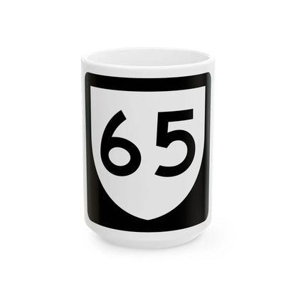 PR urban primary 65 (Puerto Rico) (Road Sign) White Coffee Mug 15oz - Go Mug Yourself