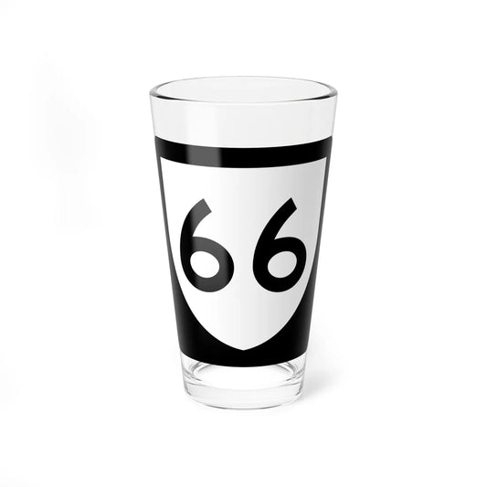 PR urban primary 66 (Puerto Rico) (Road Sign) Pint Glass 16oz 16oz - Go Mug Yourself