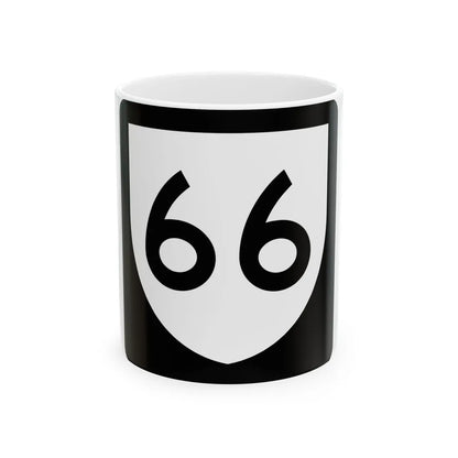 PR urban primary 66 (Puerto Rico) (Road Sign) White Coffee Mug 11oz - Go Mug Yourself