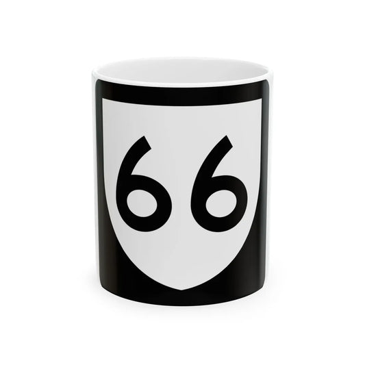PR urban primary 66 (Puerto Rico) (Road Sign) White Coffee Mug 11oz - Go Mug Yourself
