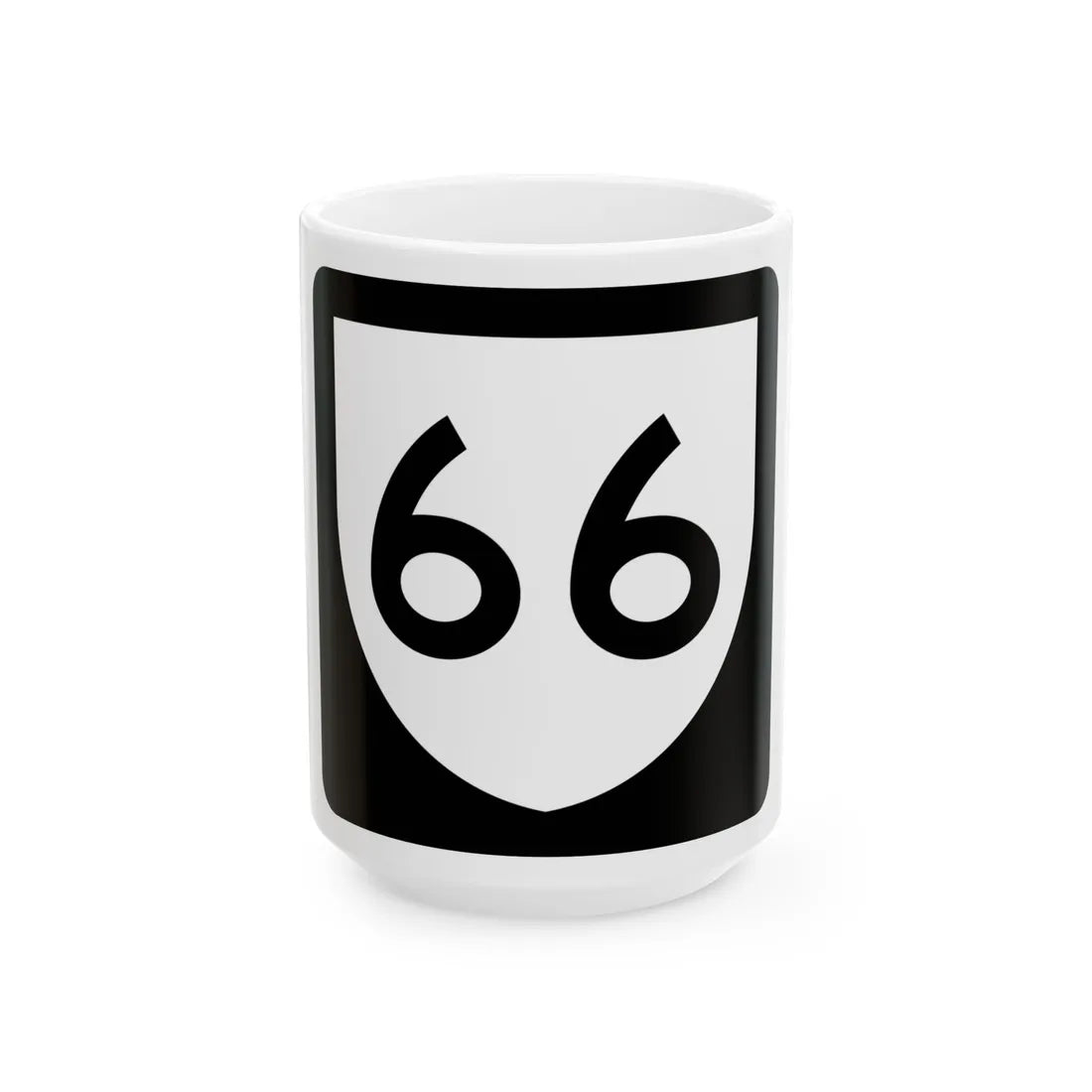 PR urban primary 66 (Puerto Rico) (Road Sign) White Coffee Mug 15oz - Go Mug Yourself