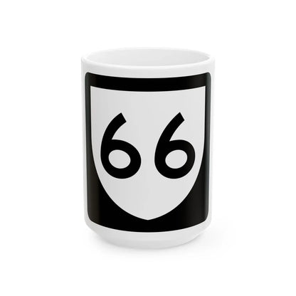 PR urban primary 66 (Puerto Rico) (Road Sign) White Coffee Mug 15oz - Go Mug Yourself