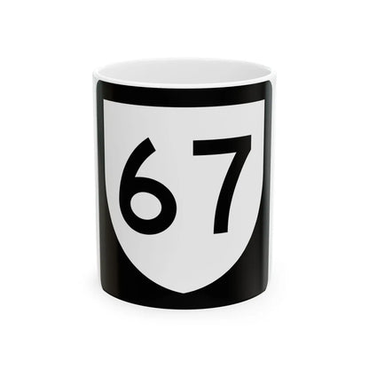 PR urban primary 67 (Puerto Rico) (Road Sign) White Coffee Mug 11oz - Go Mug Yourself