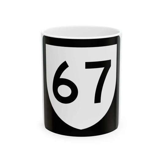 PR urban primary 67 (Puerto Rico) (Road Sign) White Coffee Mug 11oz - Go Mug Yourself