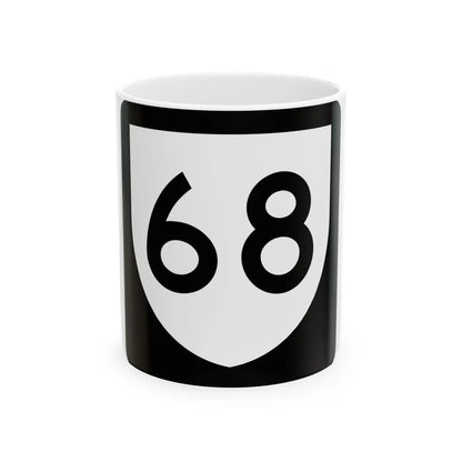 PR urban primary 68 (Puerto Rico) (Road Sign) White Coffee Mug 11oz - Go Mug Yourself
