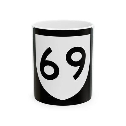 PR urban primary 69 (Puerto Rico) (Road Sign) White Coffee Mug 11oz - Go Mug Yourself