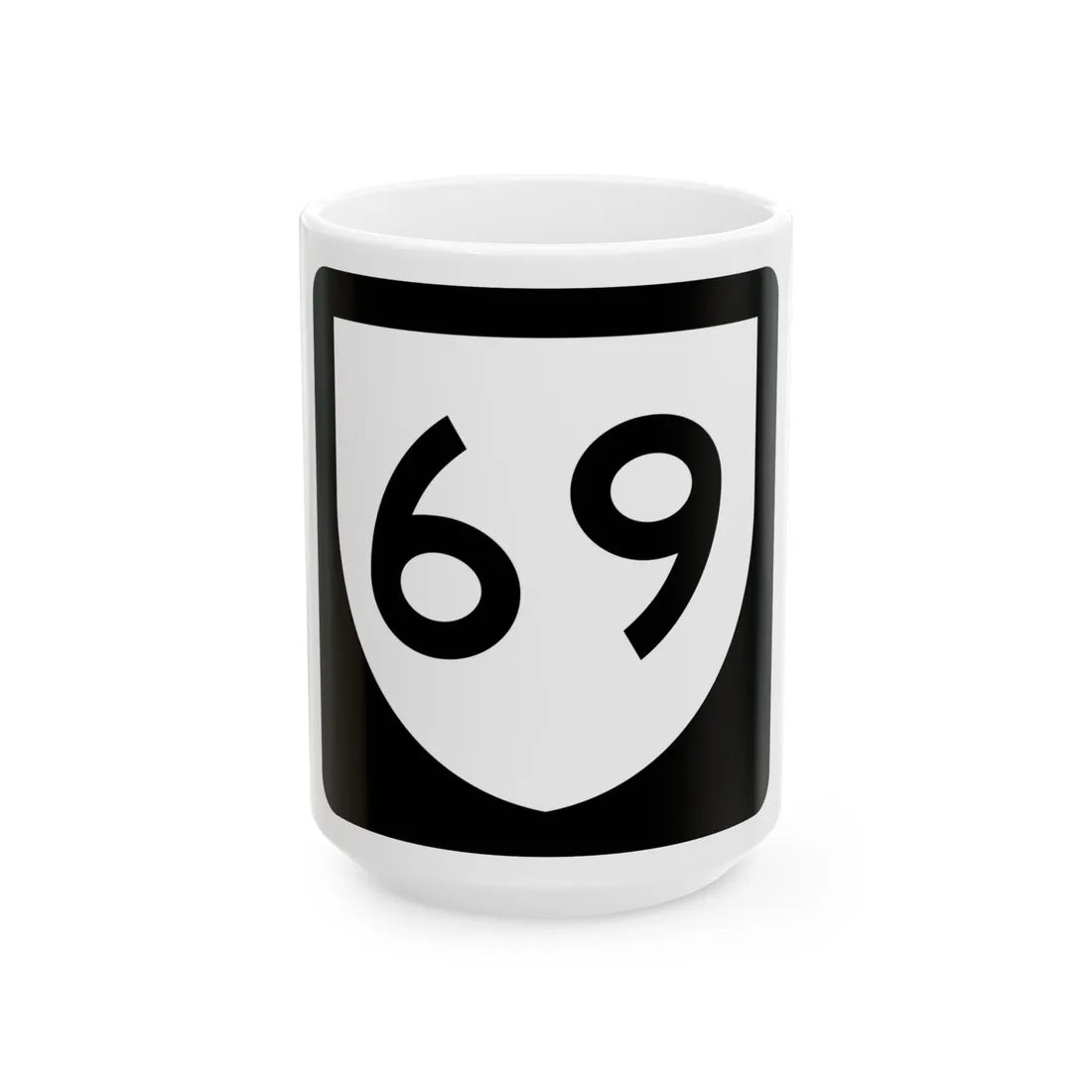 PR urban primary 69 (Puerto Rico) (Road Sign) White Coffee Mug 15oz - Go Mug Yourself