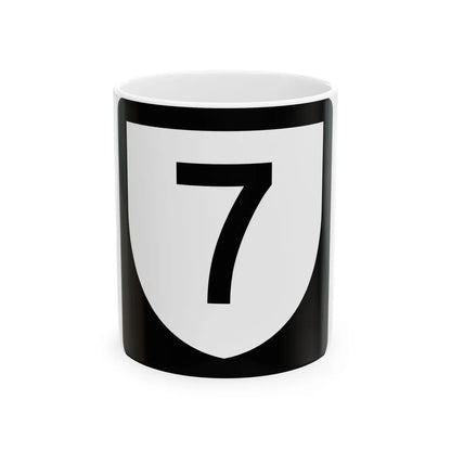 PR urban primary 7 (Puerto Rico) (Road Sign) White Coffee Mug 11oz - Go Mug Yourself