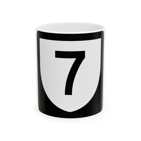 PR urban primary 7 (Puerto Rico) (Road Sign) White Coffee Mug 11oz - Go Mug Yourself