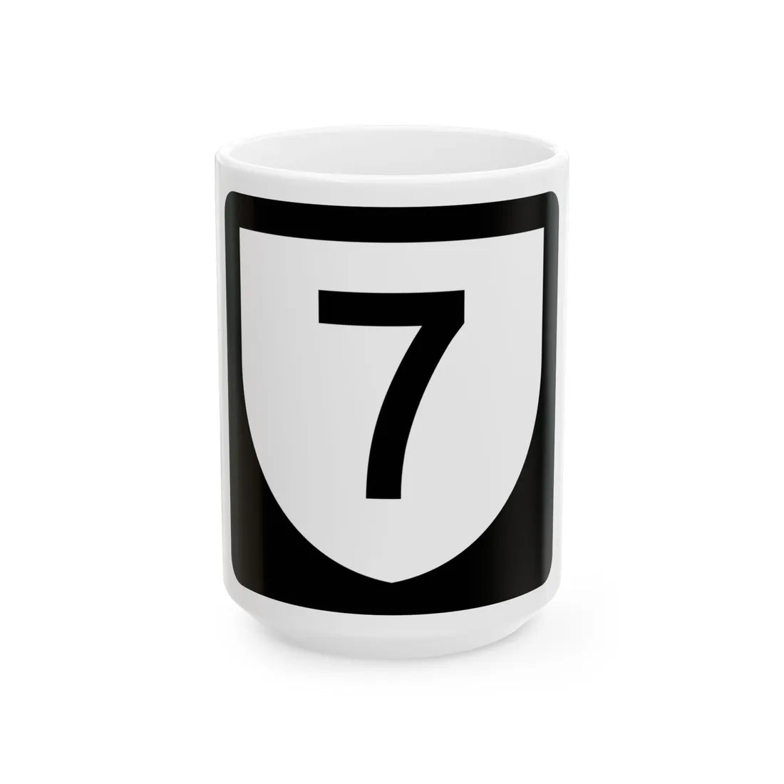 PR urban primary 7 (Puerto Rico) (Road Sign) White Coffee Mug 15oz - Go Mug Yourself