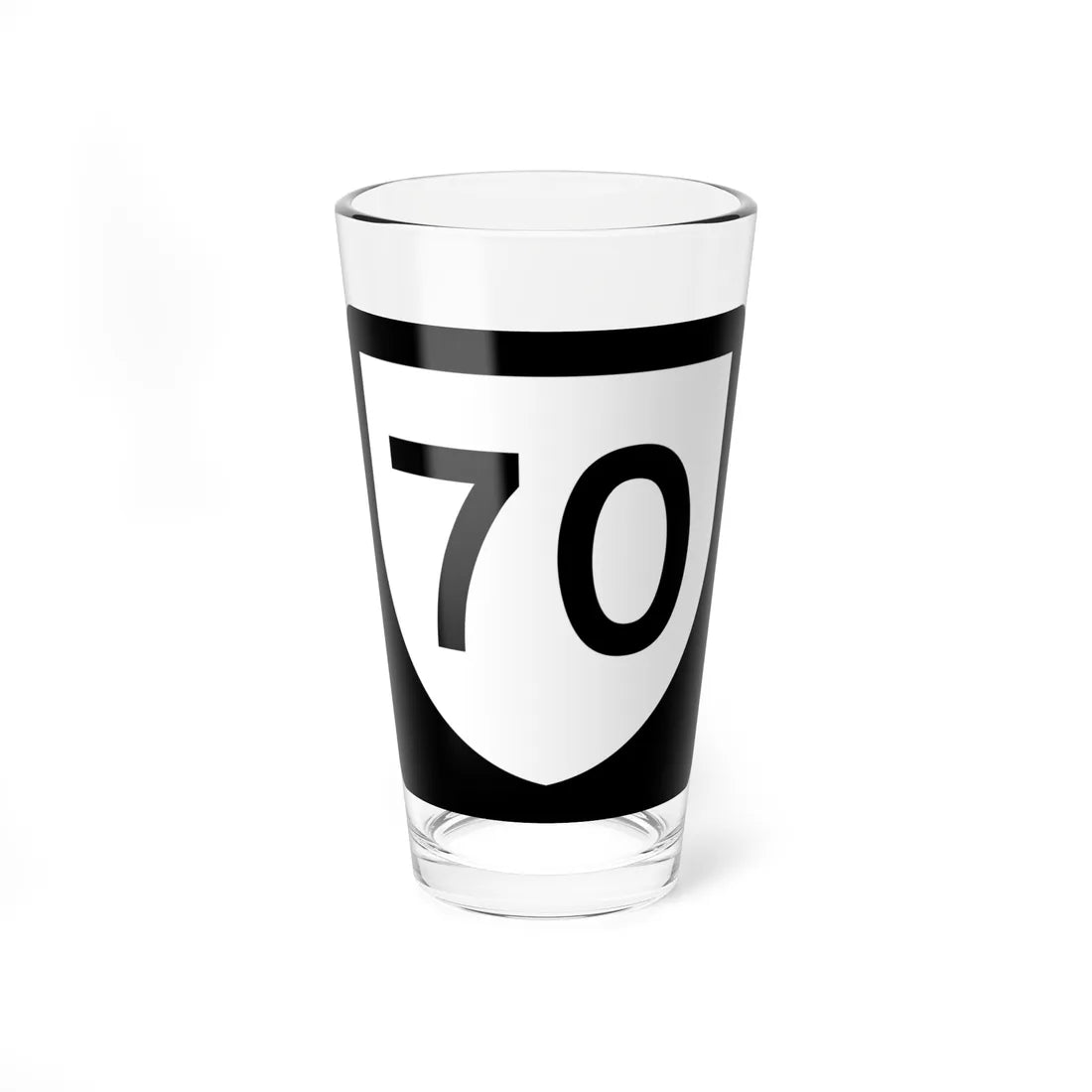 PR urban primary 70 (Puerto Rico) (Road Sign) Pint Glass 16oz - Go Mug Yourself