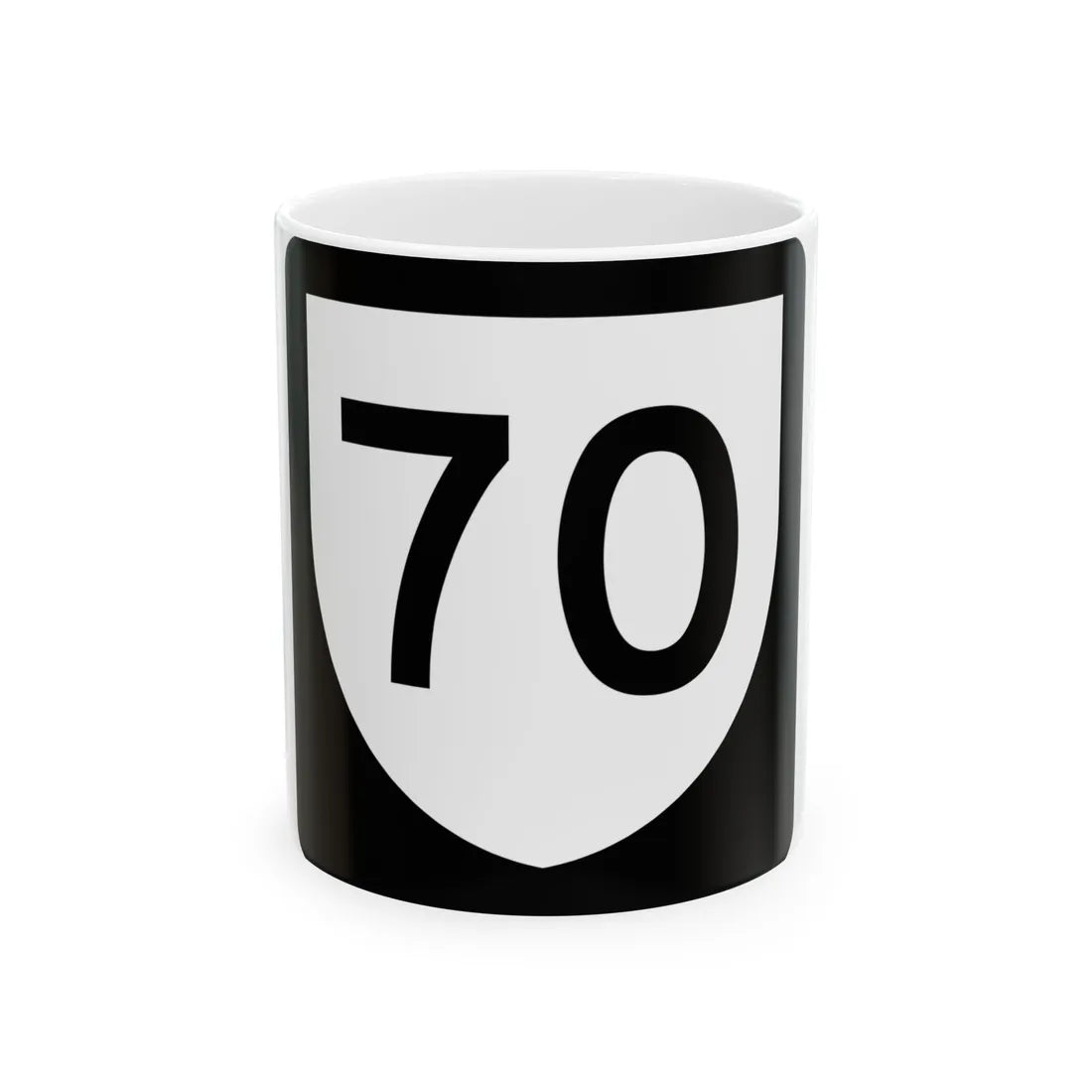 PR urban primary 70 (Puerto Rico) (Road Sign) White Coffee Mug 11oz - Go Mug Yourself