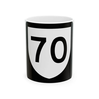 PR urban primary 70 (Puerto Rico) (Road Sign) White Coffee Mug 11oz - Go Mug Yourself