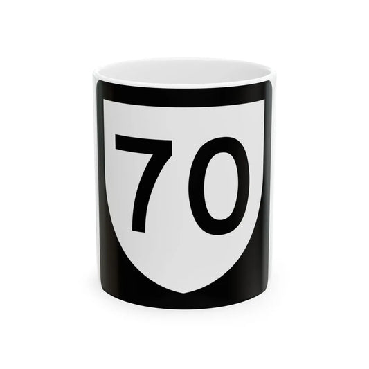 PR urban primary 70 (Puerto Rico) (Road Sign) White Coffee Mug 11oz - Go Mug Yourself