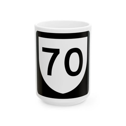 PR urban primary 70 (Puerto Rico) (Road Sign) White Coffee Mug 15oz - Go Mug Yourself