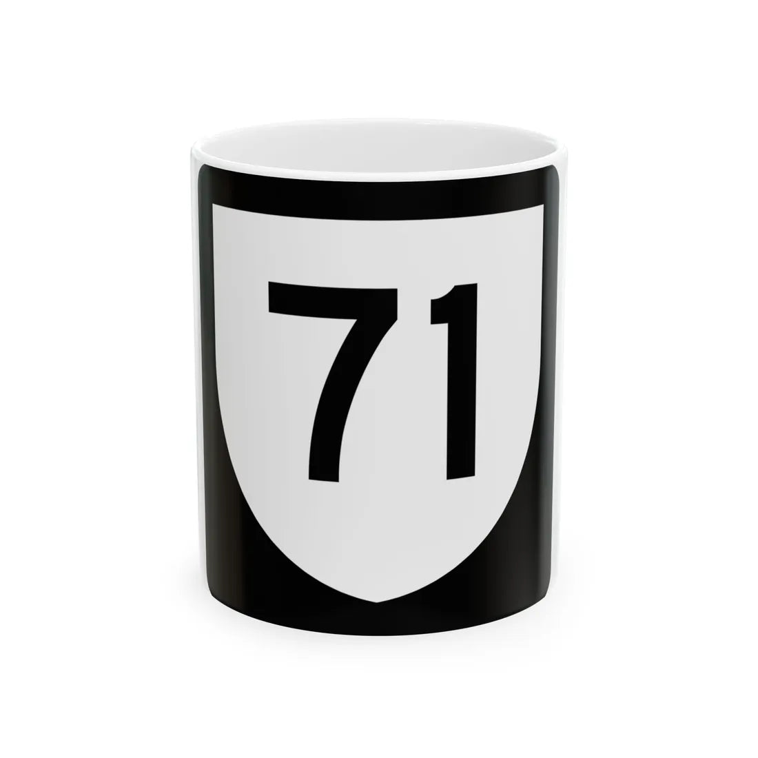 PR urban primary 71 (Puerto Rico) (Road Sign) White Coffee Mug 11oz - Go Mug Yourself