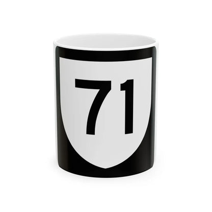 PR urban primary 71 (Puerto Rico) (Road Sign) White Coffee Mug 11oz - Go Mug Yourself